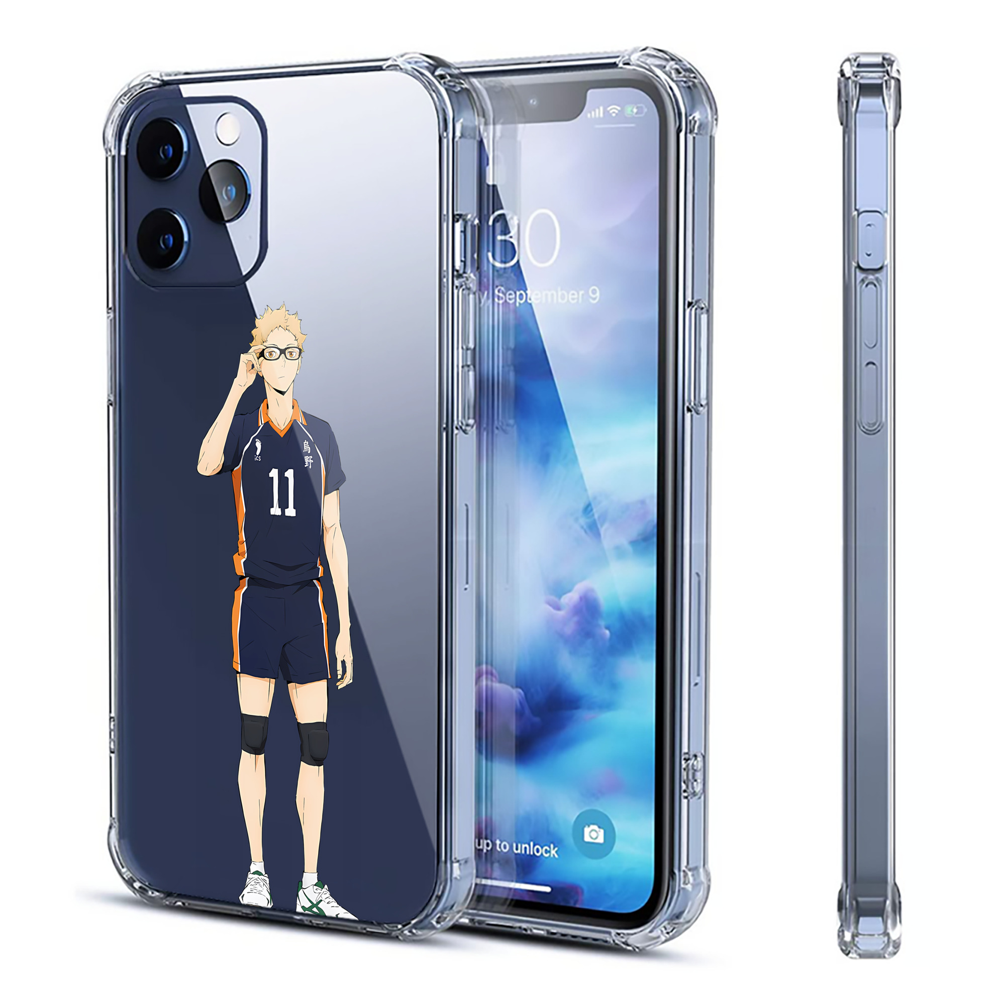 （画像用） ハイキュー!! Haikyu!! 【iPhone 12シリーズ対応】透明スマホケース（クリアソフトケース）